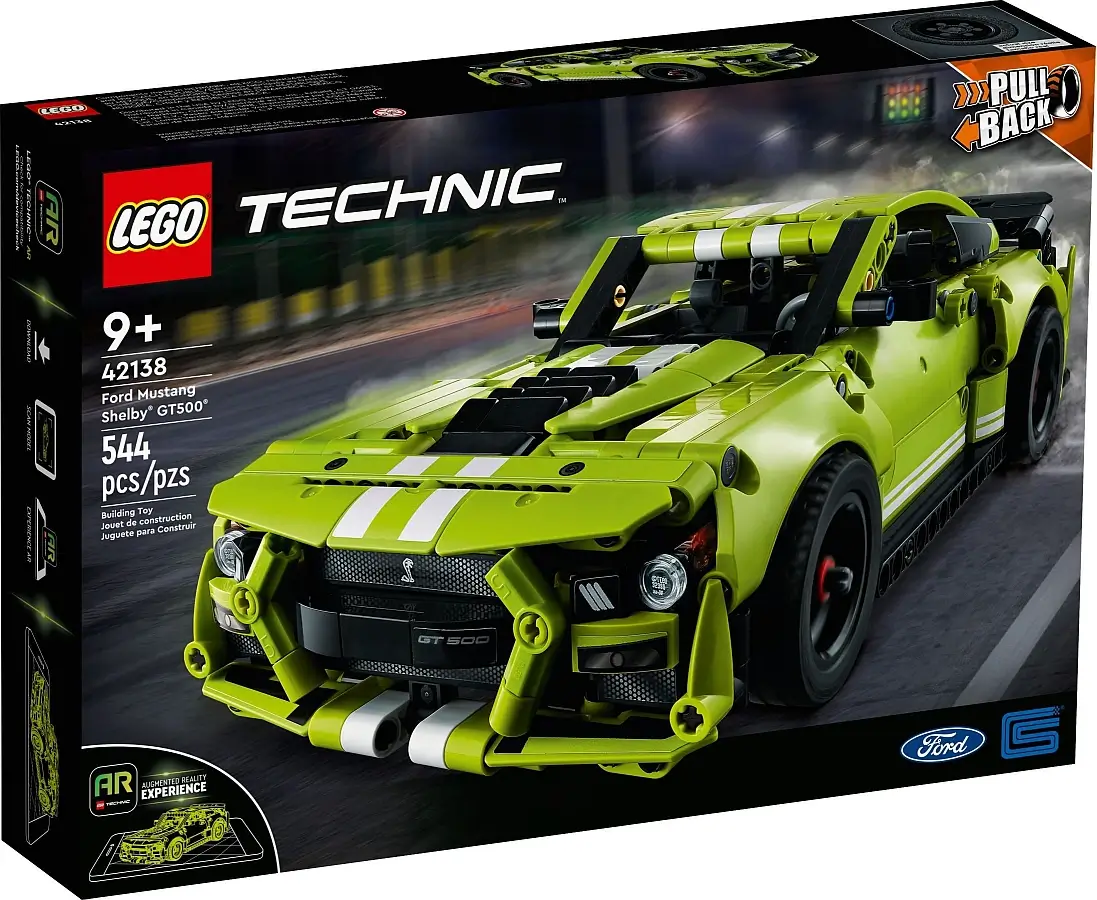 Pudełko zestawu 42138 z serii LEGO® Technic™ – Ford Mustang Shelby® GT500®