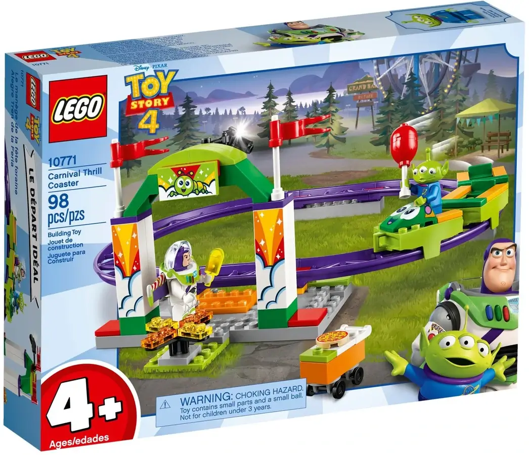 Pudełko zestawu 10771 z serii LEGO® Toy Story – Karnawałowa kolejka