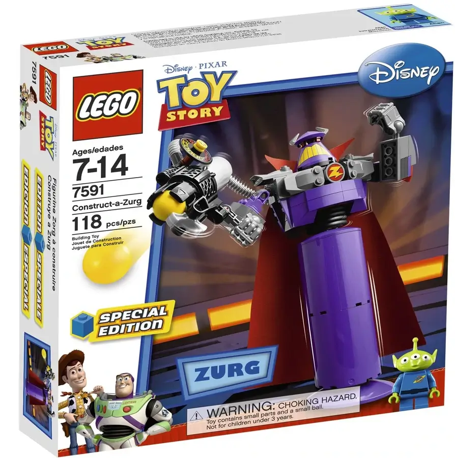 Pudełko zestawu 7591 z serii LEGO® Toy Story – Zbuduj Zurga