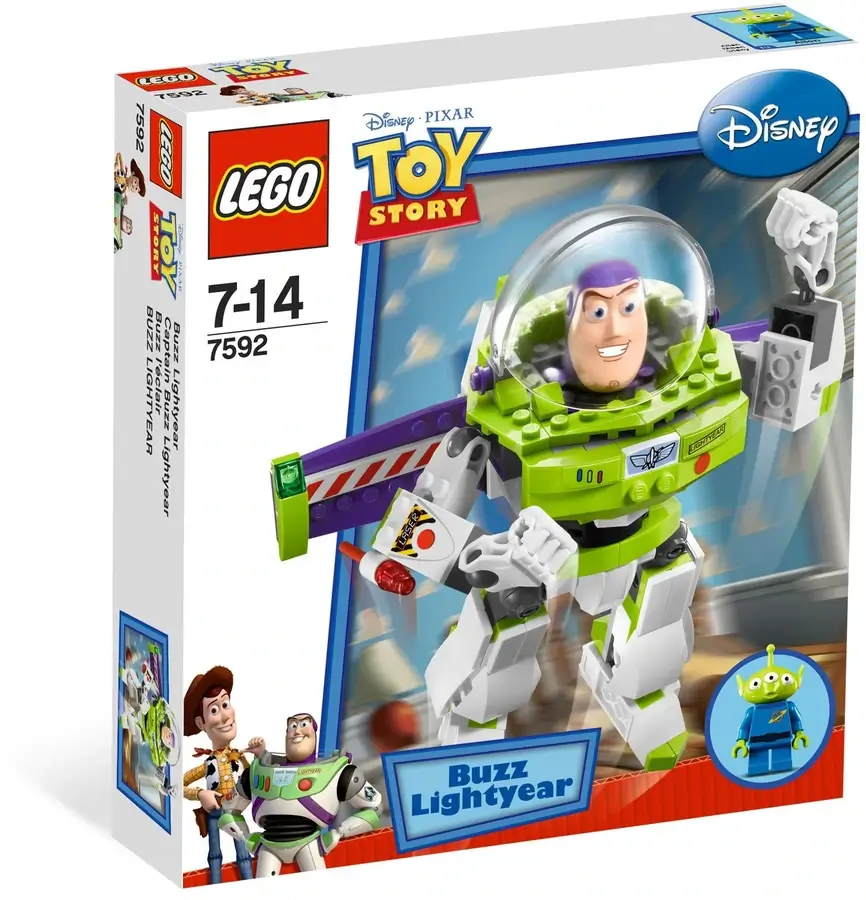 Pudełko zestawu 7592 z serii LEGO® Toy Story – Zbuduj Buzza