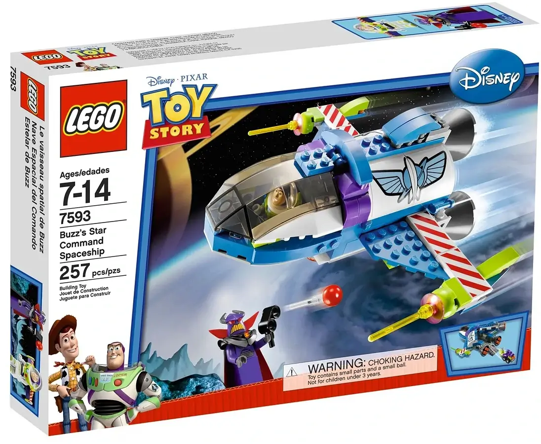 Pudełko zestawu 7593 z serii LEGO® Toy Story – statek kosmiczny