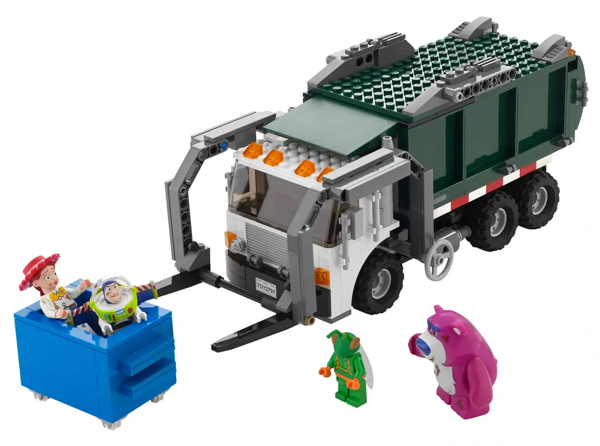 Ciemnozielona śmieciarka z serii LEGO® Toy Story