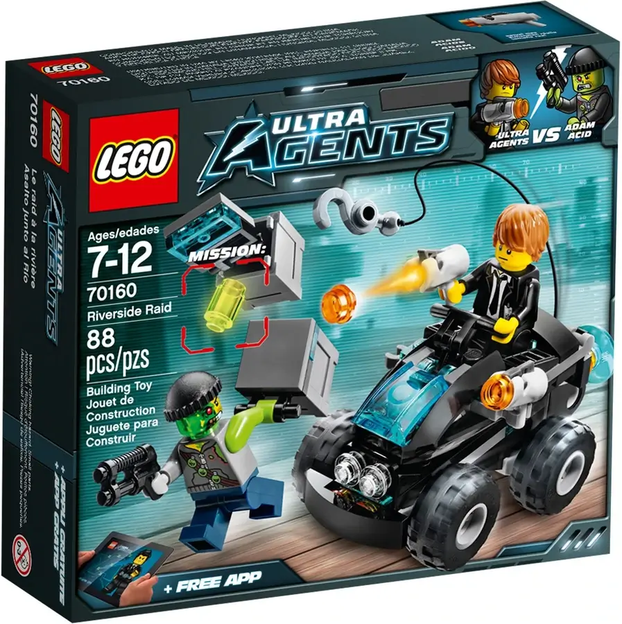 Pudełko zestawu 70160 z serii LEGO® Ultra Agents – Pościg quadem