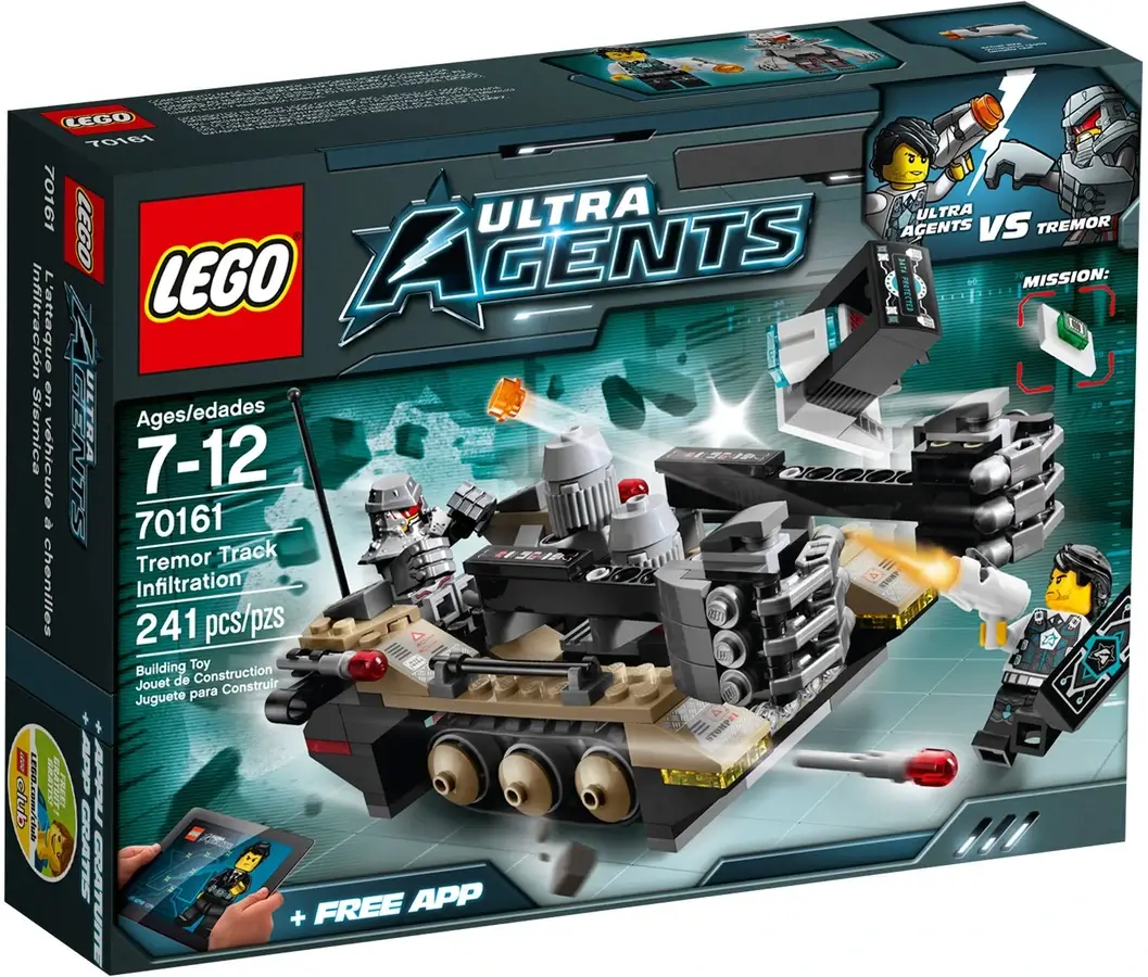 Pudełko zestawu 70161 z serii LEGO® Ultra Agents – Pojazd Tremora