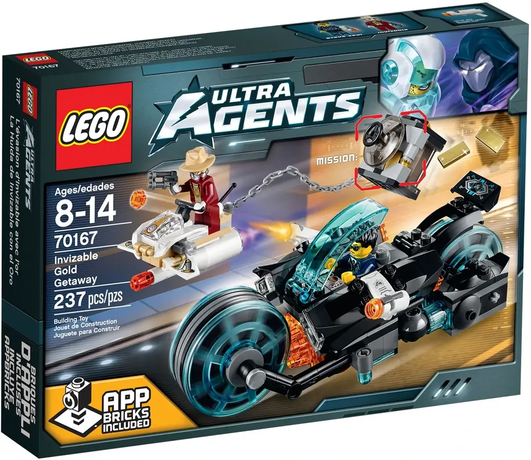Pudełko zestawu 70167 z serii LEGO® Ultra Agents – ucieczka invizable