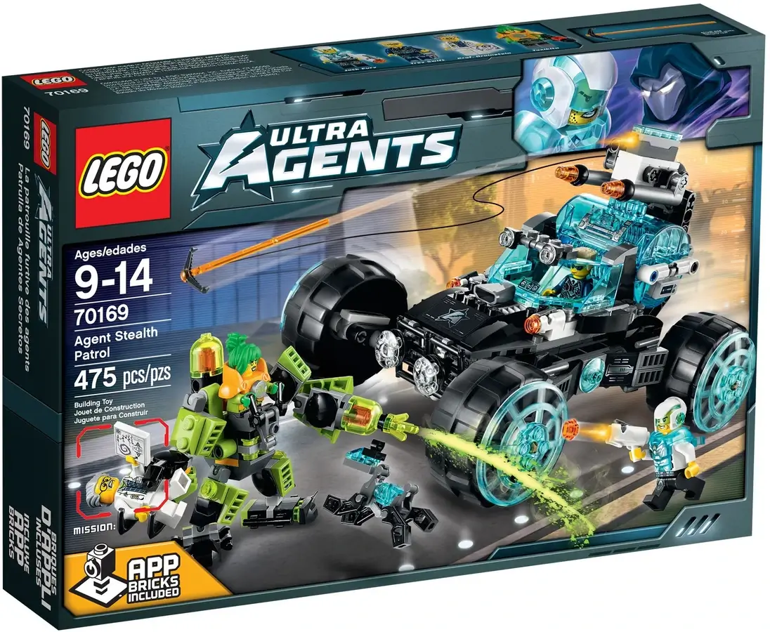 Pudełko zestawu 70169 z serii LEGO® Ultra Agents – łazik – patrolówka