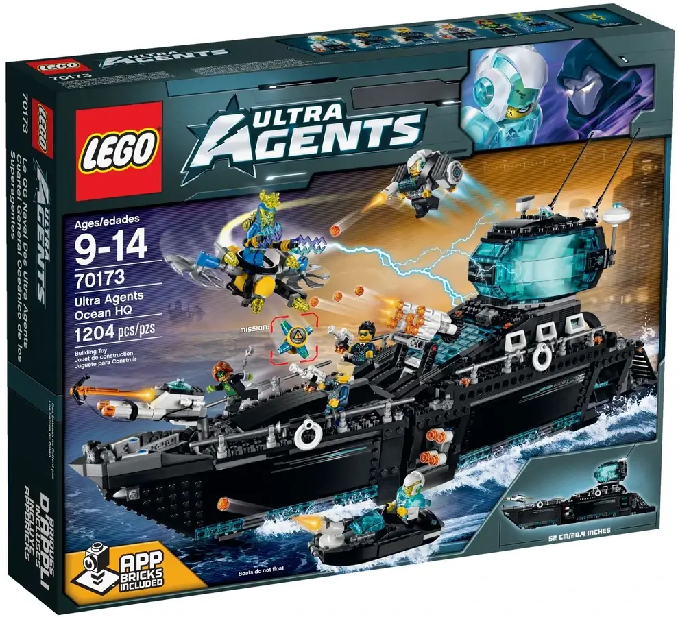 Pudełko zestawu 70173 z serii LEGO® Ultra Agents – baza agentów