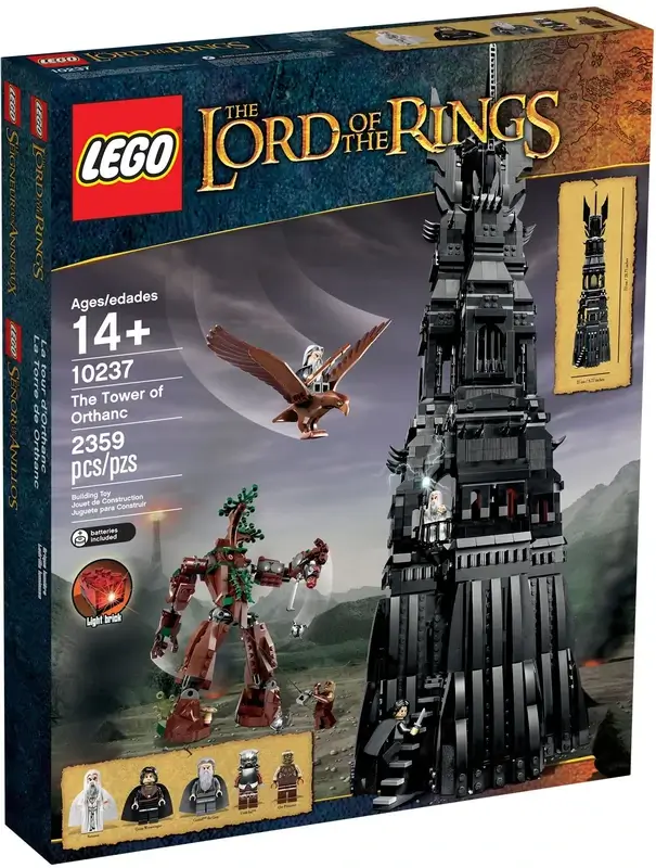 Pudełko zestawu 10237 z serii LEGO® Władca Pierścieni™ – Wieża Orthanc