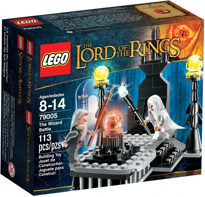 Pudełko zestawu 79005 z serii LEGO® Władca Pierścieni™ – Pojedynek czarodziejów