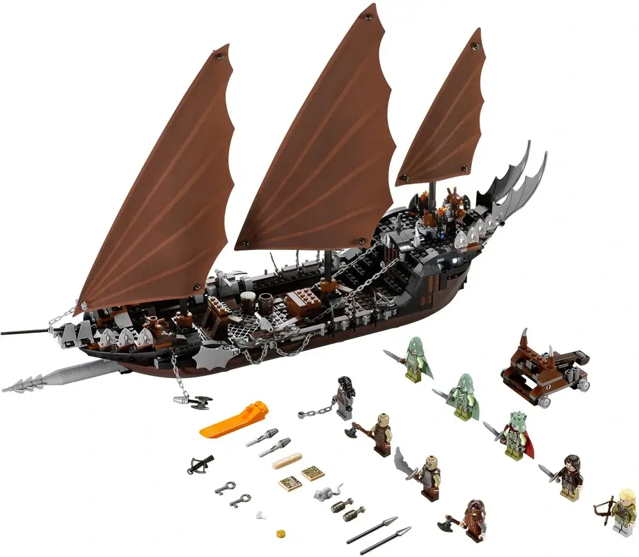 Statek piracki na którym jest Armia Umarłych i Aragorn - seria LEGO® Władca Pierścieni™