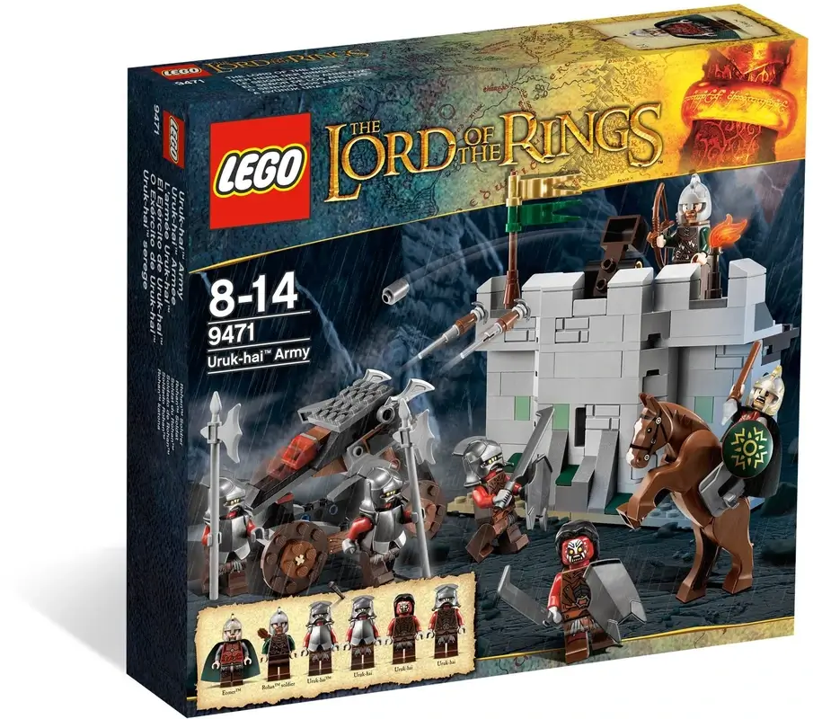 Pudełko zestawu 9471 z serii LEGO® Władca Pierścieni™ – Armia Uruk-hai
