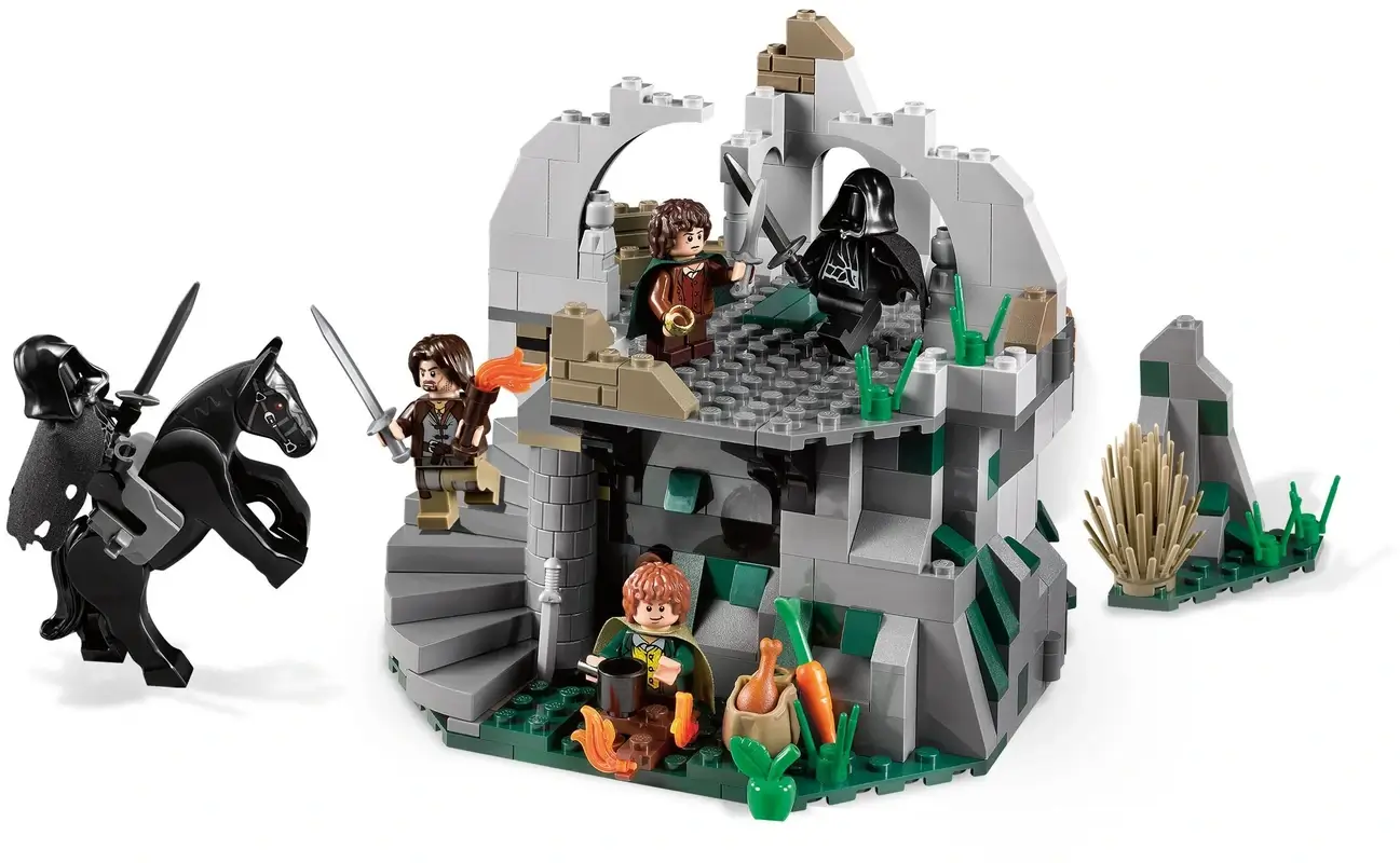 Atak Nazguli na Frodo i Merru z serii LEGO® Władca Pierscieni™