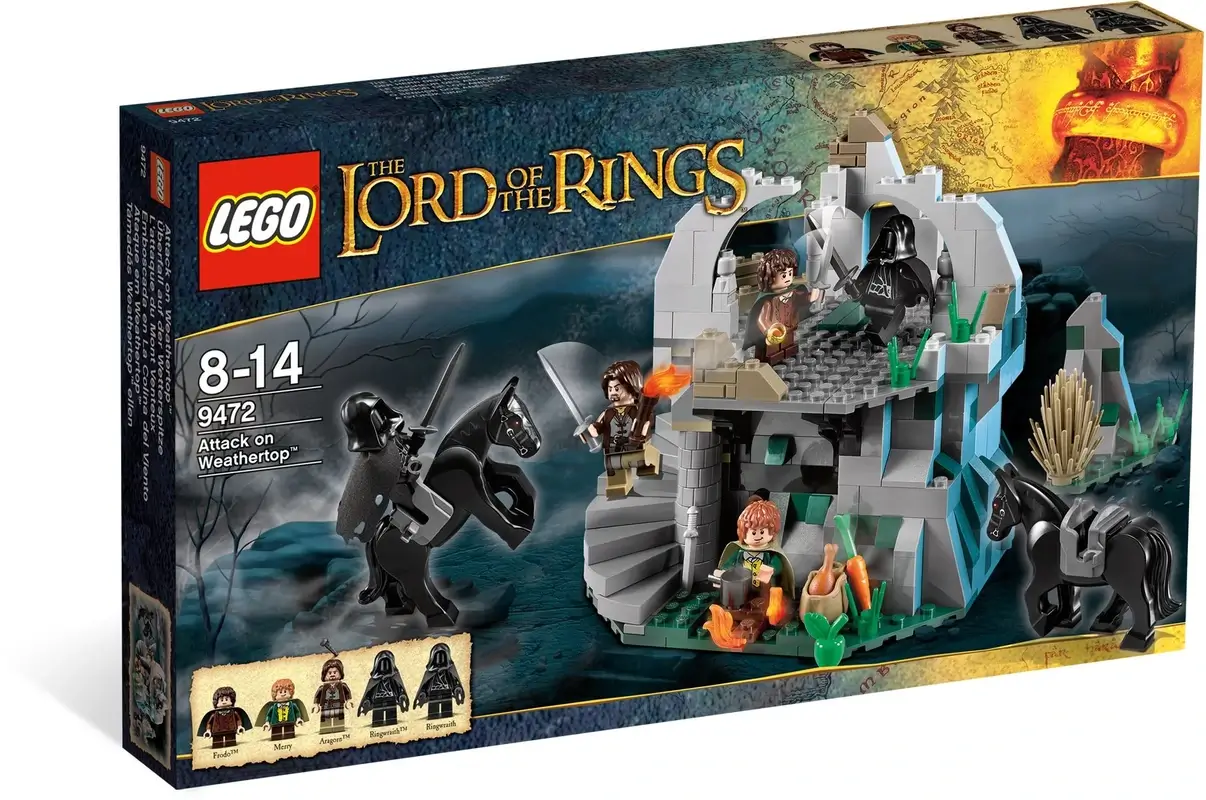 Pudełko zestawu 9472 z serii LEGO Władca Pierścieni – Wichrowy Czub