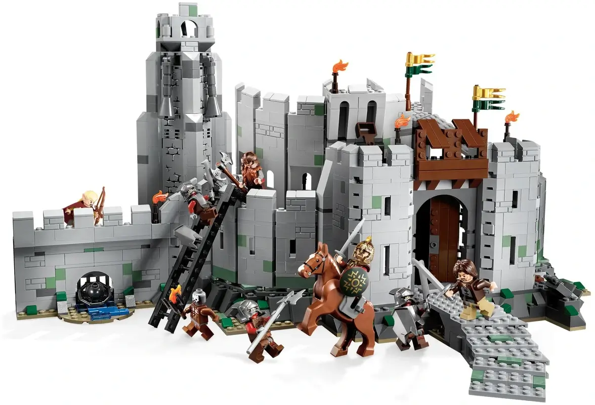 Twierdza Helmowy Jar gdzie rozgrywa się bitwa z orkami Uruk-hai - seria LEGO® Władca Pierścieni™