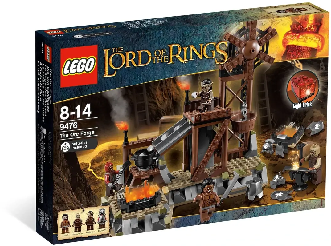 Pudełko zestawu 9476 z serii LEGO® Władca Pierścieni™ – Kuźnia orków uruk-hai