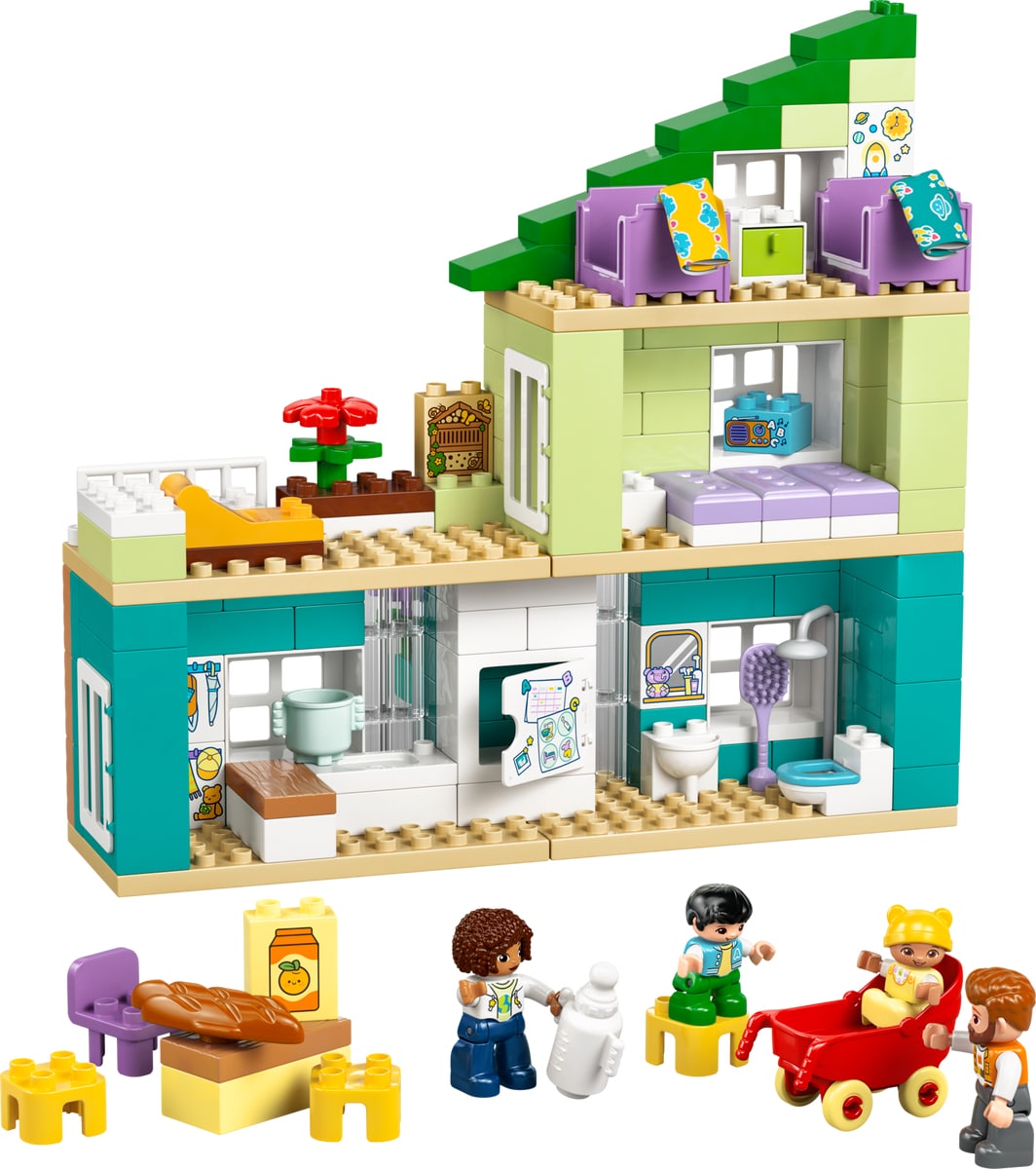 LEGO 10470 Duplo Nowoczesny dom rodzinny 3 w 1 z figurkami