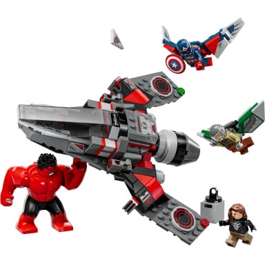 LEGO 76292 Marvel Kapitan Ameryka kontra Czerwony Hulk — bitwa