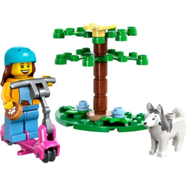 LEGO 30639 City Wybieg dla psów i hulajnoga