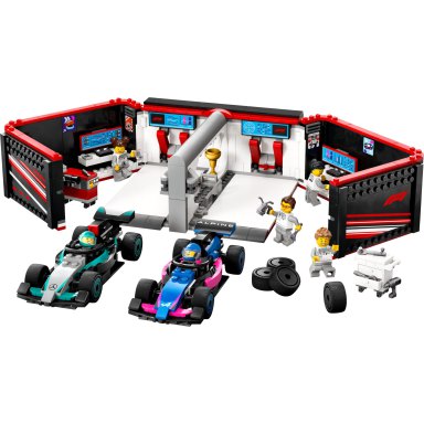 LEGO 60444 City F1 Garaż i bolidy Mercedes-AMG i Alpine