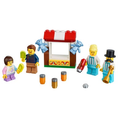 LEGO 40373 Zestaw akcesoriów i minifigurek z lunaparku LEGO