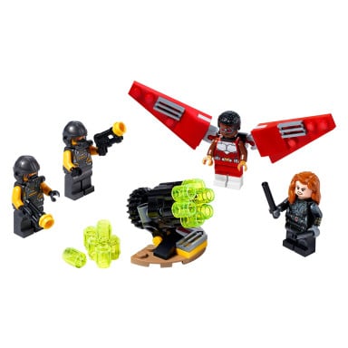 LEGO 40418 Marvel Avengers Falcon i Czarna Wdowa ruszają do ataku