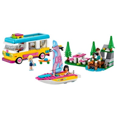 LEGO 41681 Friends Leśny mikrobus kempingowy i żaglówka