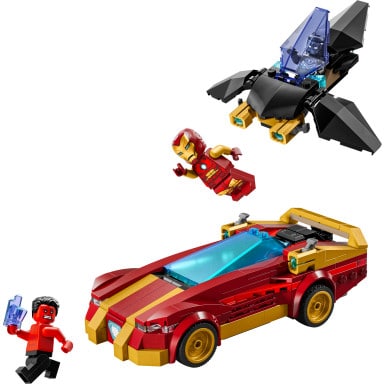 LEGO 76310 Marvel Auto Iron Mana i Czarna Pantera kontra Czerwony Hulk