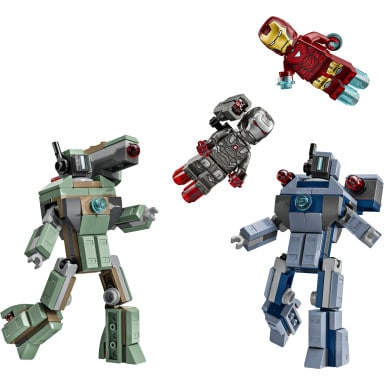 LEGO 76320 Marvel Iron Man i War Machine kontra drony Hammera