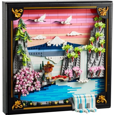 LEGO 31218 Art Japoński krajobraz z kwitnącą wiśnią