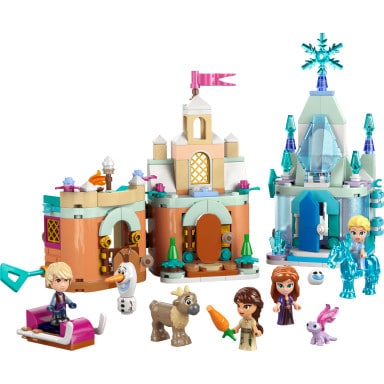 LEGO 43278 Disney Miniaturowy zamek w Arendelle i lodowy pałac Elzy