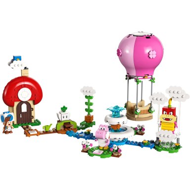 LEGO 71419 Super Mario Peach – lot balonem i ogródek – zestaw rozszerzający
