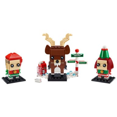 LEGO 40353 BrickHeadz Renifer, elf i elfka