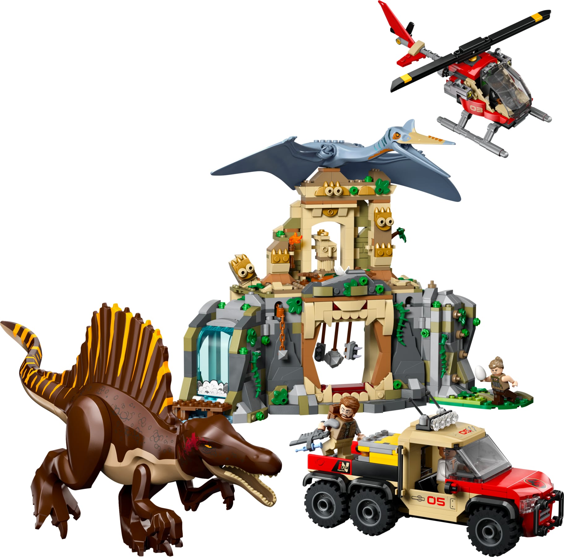 LEGO 76976 Jurassic World Powietrzna misja z kecalkoatlem i spinozaurem ...