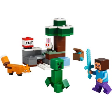 LEGO 21583 Minecraft Przygoda Steve’a w tajdze