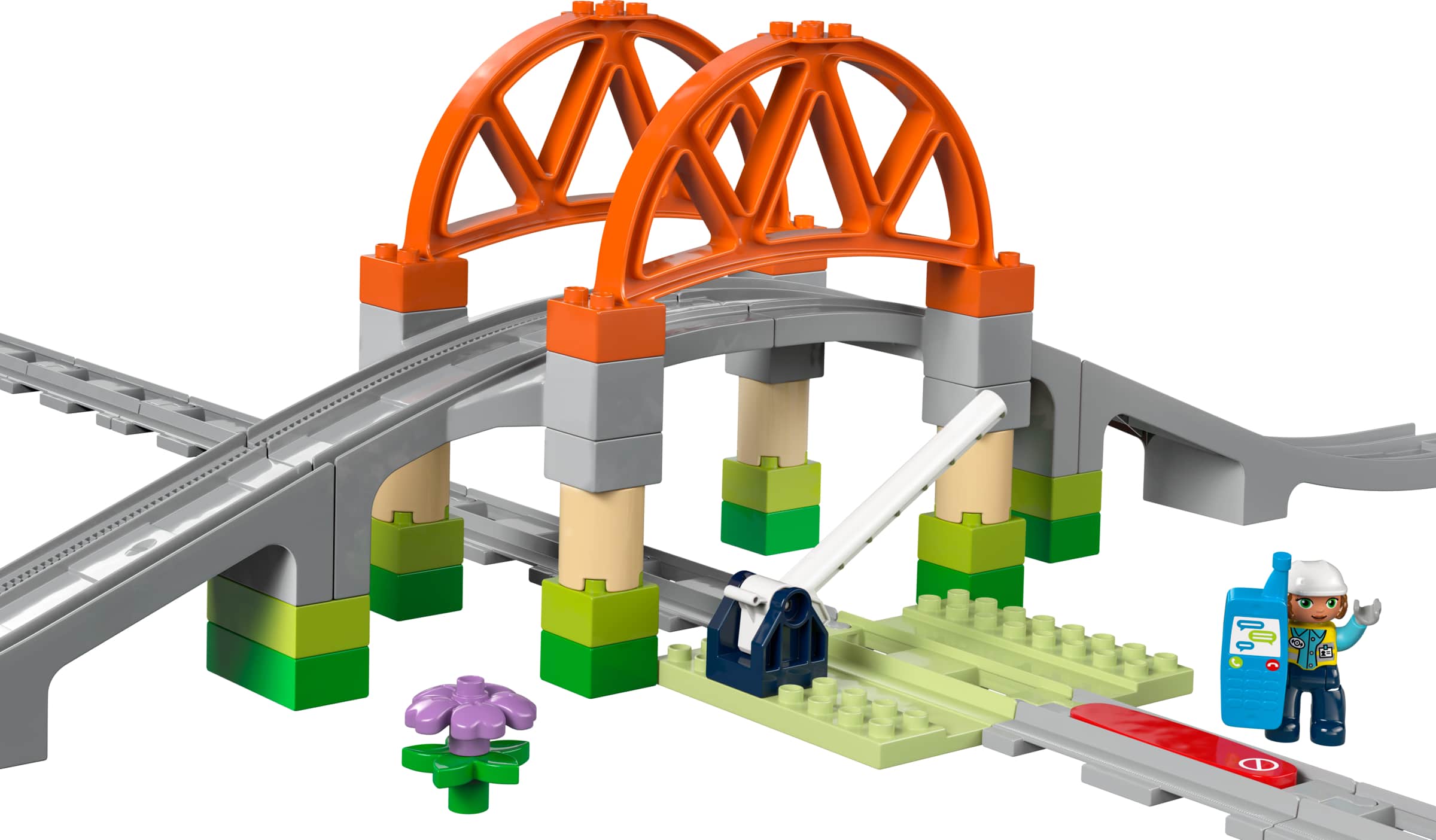 LEGO 10426 Duplo Most i tory kolejowe — zestaw rozszerzający