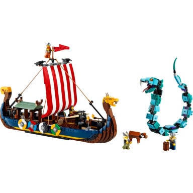LEGO 31132 Creator 3 w 1 Statek wikingów i wąż z Midgardu