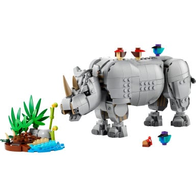 LEGO 31171 Creator Dzikie zwierzęta: dumny nosorożec z ptakami
