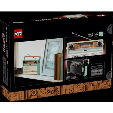 LEGO 10334 Icons Radio w stylu retro – zdjęcie