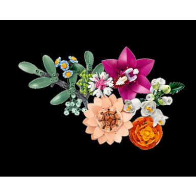 LEGO 10342 Botanicals Piękny bukiet różowych kwiatów – zdjęcie