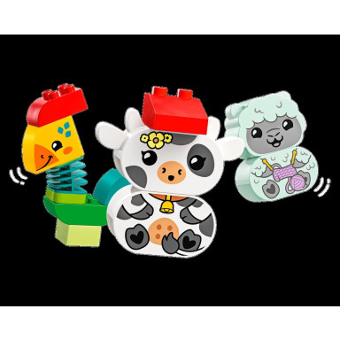 LEGO 10412 Duplo Pociąg ze zwierzątkami – zdjęcie