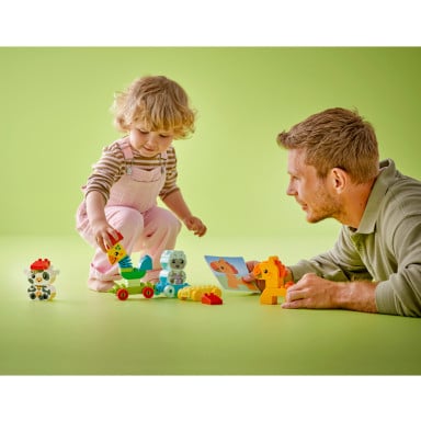 LEGO 10412 Duplo Pociąg ze zwierzątkami – zdjęcie