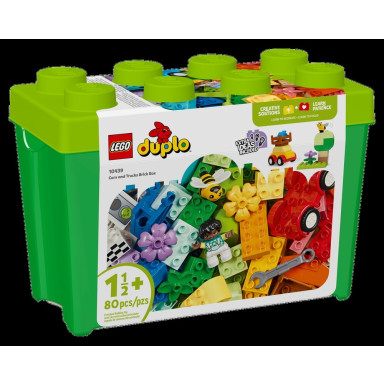 LEGO 10439 Duplo Pudełko w kształcie klocka z autami i ciężarówkami – zdjęcie