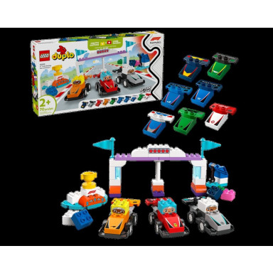 LEGO 10445 Duplo Bolidy i kierowcy F1 – zdjęcie