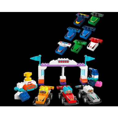LEGO 10445 Duplo Bolidy i kierowcy F1 – zdjęcie