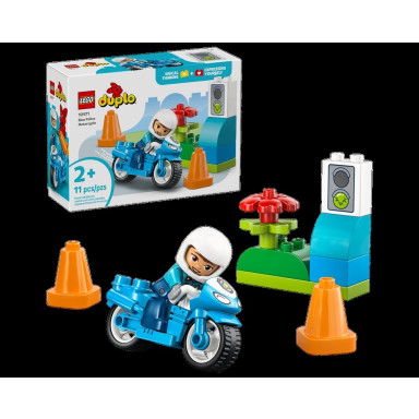 LEGO 10471 Duplo Niebieski motocykl policyjny – zdjęcie