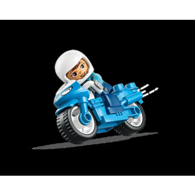 LEGO 10471 Duplo Niebieski motocykl policyjny – zdjęcie