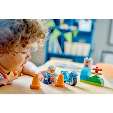 LEGO 10471 Duplo Niebieski motocykl policyjny – zdjęcie