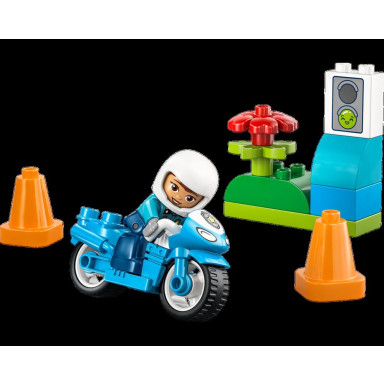 LEGO 10471 Duplo Niebieski motocykl policyjny – zdjęcie