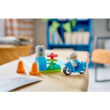 LEGO 10471 Duplo Niebieski motocykl policyjny – zdjęcie