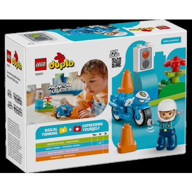 LEGO 10471 Duplo Niebieski motocykl policyjny – zdjęcie
